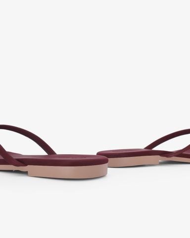 Dép Xẹp Hạnh Dung Quai Kẹp Da Mềm HD041119AD