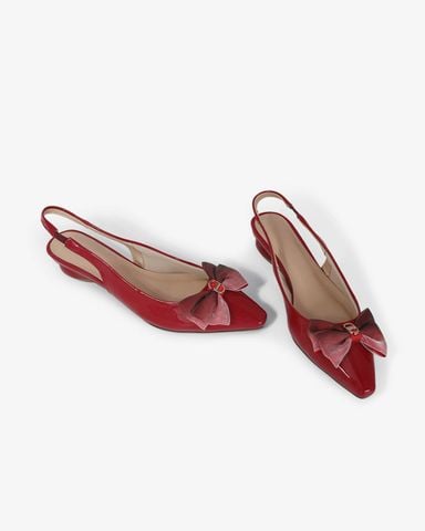 Giày Sandal Hạnh Dung Bít Mũi Khóa Nơ HD0655BA