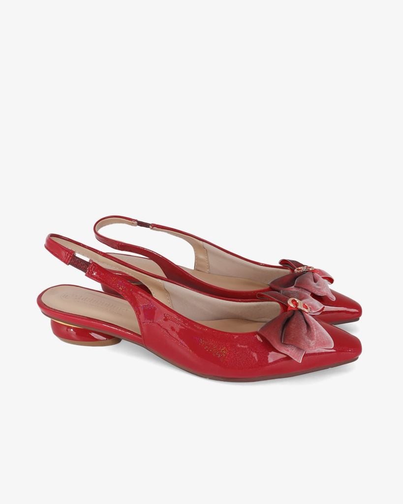 Giày Sandal Hạnh Dung Bít Mũi Khóa Nơ HD0655BA