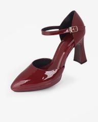 Giày Sandal Hạnh Dung Bít Mũi Da Bóng HD0945AS