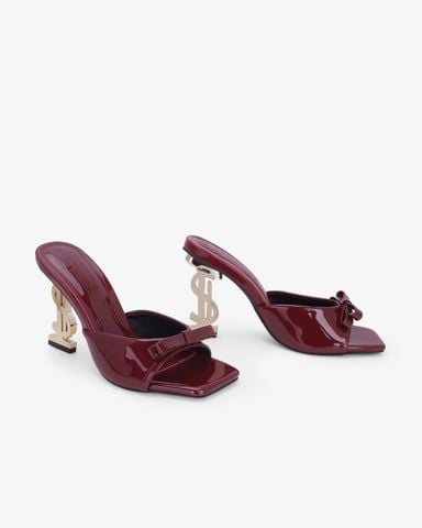 Dép Cao Gót Hạnh Dung Quai Nơ Đế Dollar HD0955AS