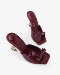 Dép Cao Gót Hạnh Dung Quai Nơ Đế Dollar HD0955AS