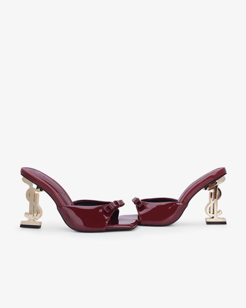 Dép Cao Gót Hạnh Dung Quai Nơ Đế Dollar HD0955AS