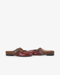 Dép Bít Mũi Hạnh Dung Khóa Nâu HD11114AV