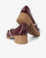 Giày Cao Gót Hạnh Dung Nơ Mảnh Quai Xoàn HD11133AV