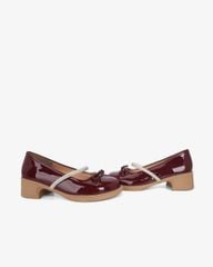 Giày Cao Gót Hạnh Dung Nơ Mảnh Quai Xoàn HD11133AV