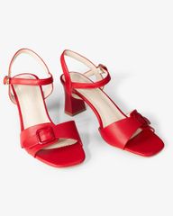 Sandal Cao Gót Hạnh Dung Quai Ngang Khóa Nịt HD27276BI