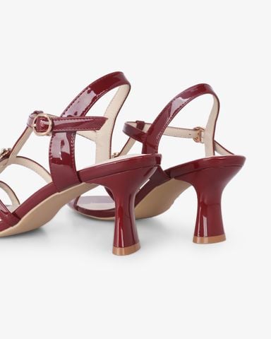 Giày Sandal Hạnh Dung Ba Quai Mảnh Khóa Hoa HD27328BI