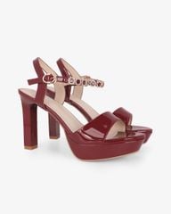 Sandal Hạnh Dung Cao Gót Quai Cổ Chân Đính Khoen HD27331BI