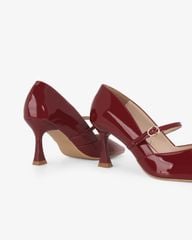 Giày Cao Gót Hạnh Dung Mũi Nhọn Vạt Bầu HD27335BI