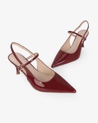 Giày Sandal Cao Gót Hạnh Dung Quai Hậu Mảnh HD27338BI