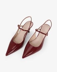 Giày Sandal Cao Gót Hạnh Dung Quai Hậu Mảnh HD27338BI