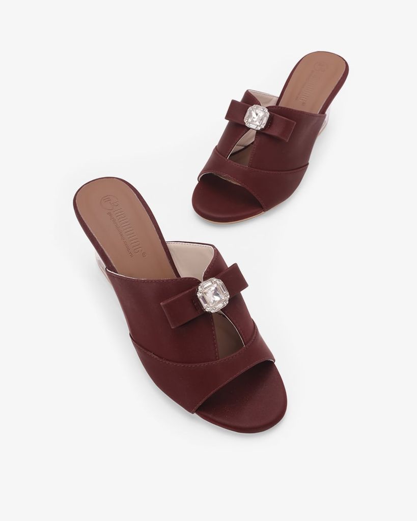 Dép Đế Xuồng Hạnh Dung Quai Bản Lớn Xoàn HD27343BI