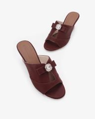 Dép Đế Xuồng Hạnh Dung Quai Bản Lớn Xoàn HD27343BI