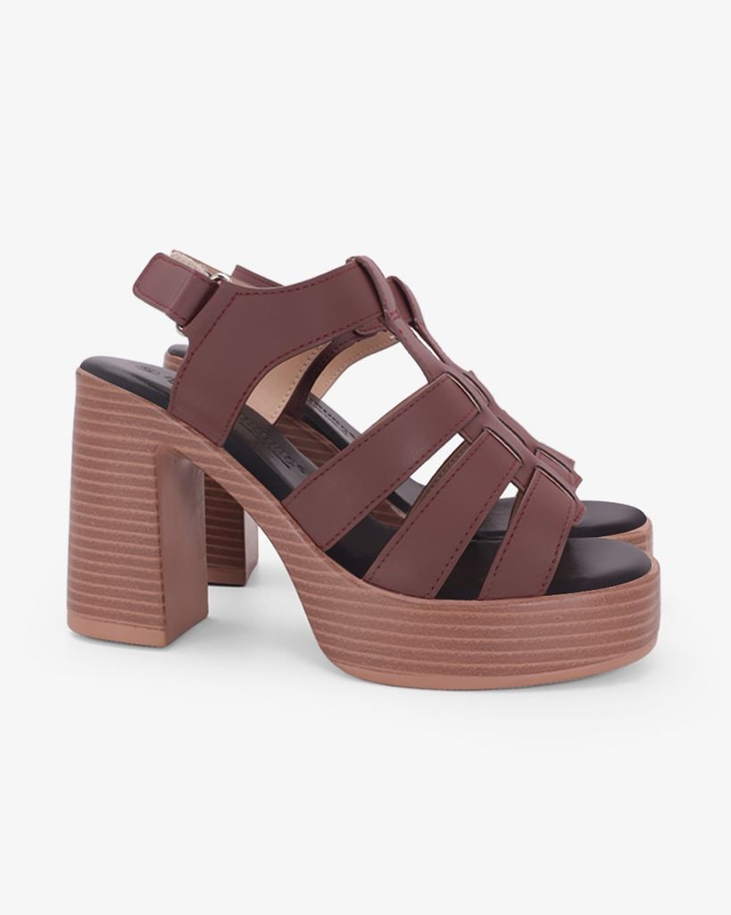 Sandal Cao Gót Hạnh Dung Quai Chiến Binh HD29208AY