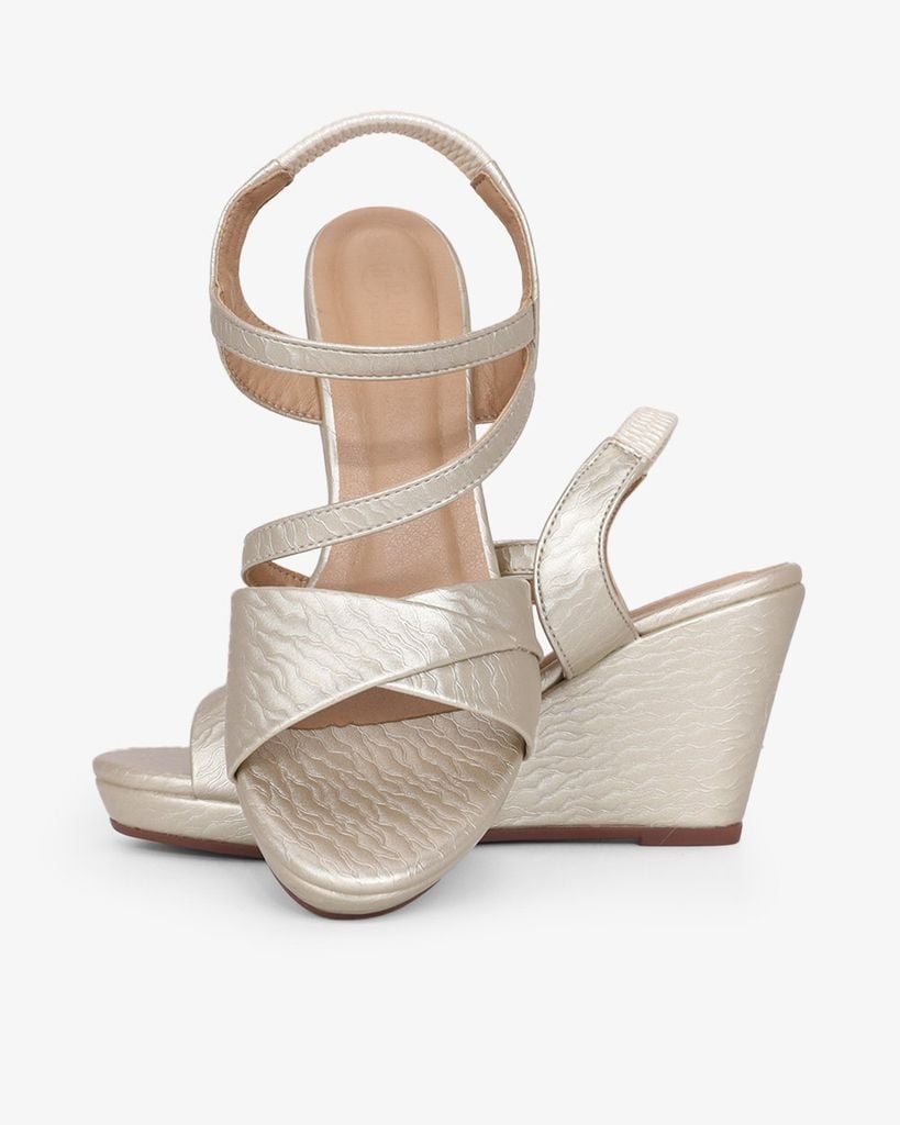 Sandal Đế Xuồng Hạnh Dung Quai Đắp Mảnh Chéo 9F HD02258AB