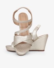 Sandal Đế Xuồng Hạnh Dung Quai Đắp Mảnh Chéo 9F HD02258AB