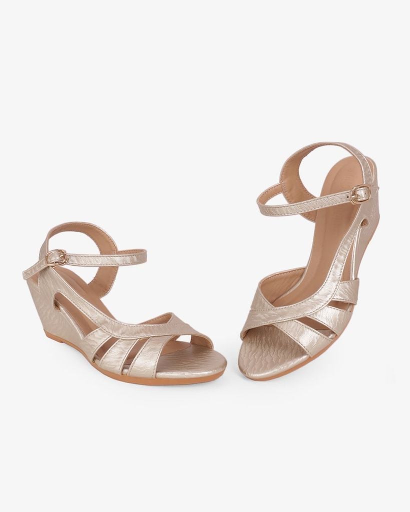 Sandal Đế Xuồng Hạnh Dung Nhiều Dây Nối Bên Vân Đá 6F HD02261AB