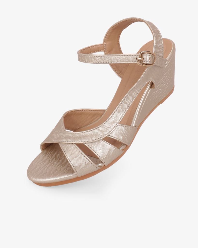 Sandal Đế Xuồng Hạnh Dung Nhiều Dây Nối Bên Vân Đá 6F HD02261AB