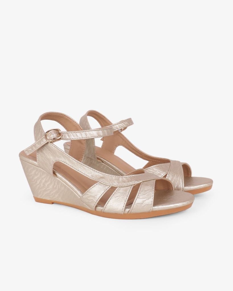 Sandal Đế Xuồng Hạnh Dung Nhiều Dây Nối Bên Vân Đá 6F HD02261AB