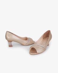 Giày Cao Gót Hạnh Dung Hở Mũi Xoàn Ngang HD041105AD