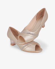 Giày Cao Gót Hạnh Dung Hở Mũi Xoàn Ngang HD041105AD