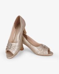 Giày Cao Gót Hạnh Dung Hở Mũi Xoàn Oval HD041106AD