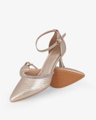 Giày Sandal Cao Gót Hạnh Dung Bít Mũi Quai Xoàn HD041107AD