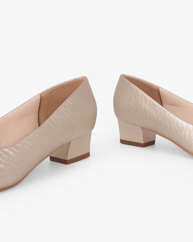 Giày Cao Gót Hạnh Dung Hở Mũi Dây Nơ HD041108AD