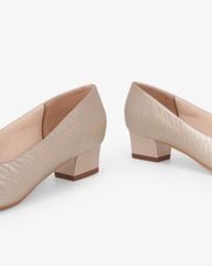 Giày Cao Gót Hạnh Dung Hở Mũi Dây Nơ HD041108AD