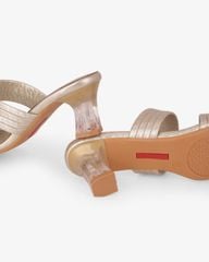 Dép Cao Gót Hạnh Dung Nhị Ngang Quai Gân Vân  HD041109AD