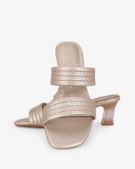 Dép Cao Gót Hạnh Dung Nhị Ngang Quai Gân Vân  HD041109AD