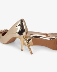 Giày Cao Gót Hạnh Dung Khóa Vuông Bông Tuyết HD0949AS