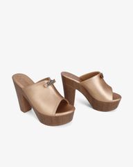 Dép Cao Gót Hạnh Dung Quai Cổ Tim Smile HD12297AM