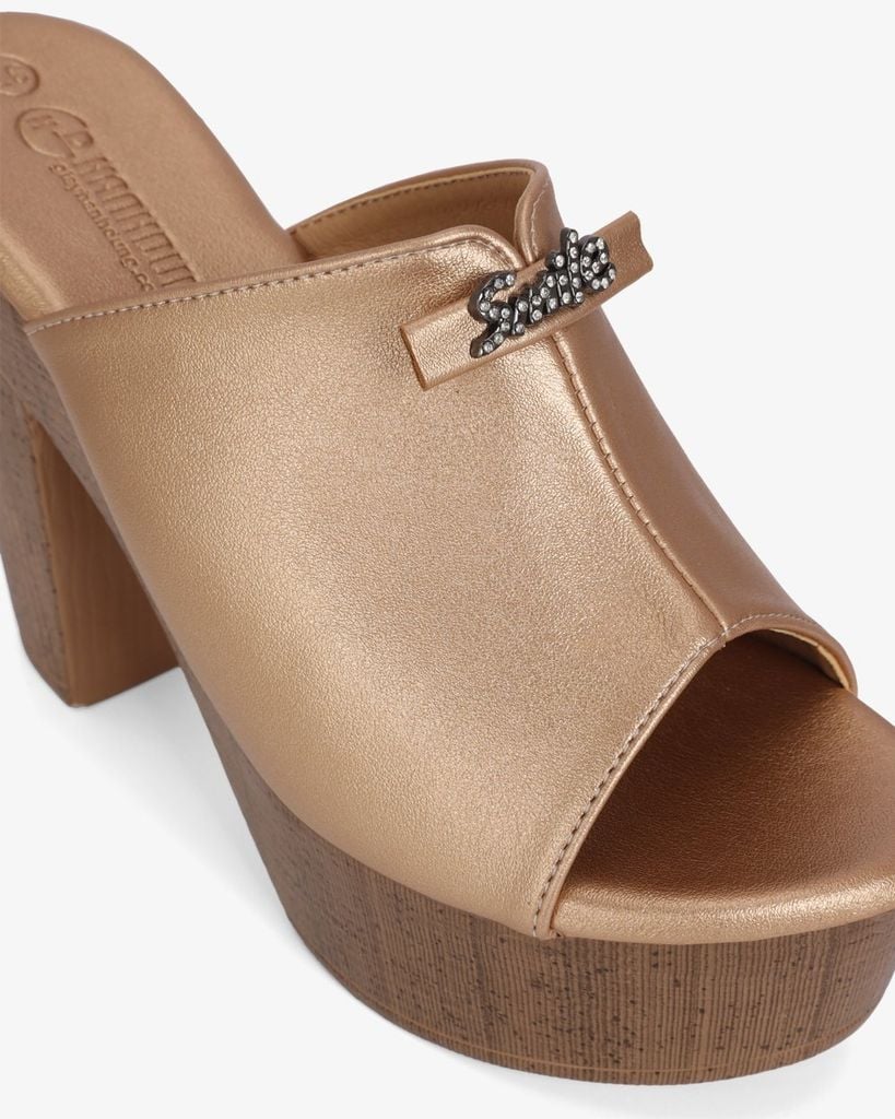 Dép Cao Gót Hạnh Dung Quai Cổ Tim Smile HD12297AM