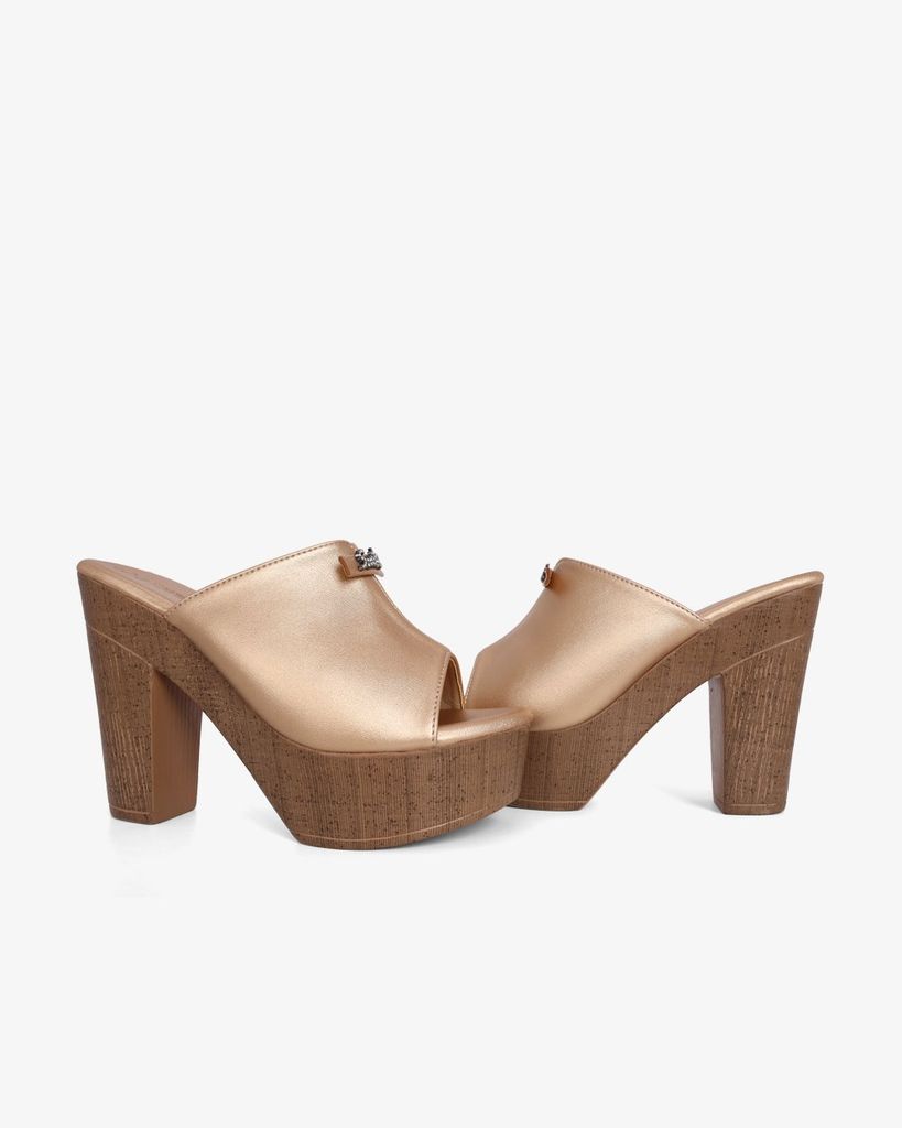 Dép Cao Gót Hạnh Dung Quai Cổ Tim Smile HD12297AM