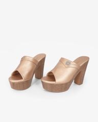 Dép Cao Gót Hạnh Dung Quai Bản Đắp HD12298AM