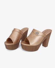 Dép Cao Gót Hạnh Dung Quai Bản Đắp HD12298AM