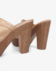 Dép Cao Gót Hạnh Dung Quai Bản Đắp HD12298AM