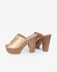 Dép Cao Gót Hạnh Dung Quai Bản Đắp HD12298AM