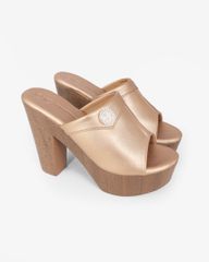 Dép Cao Gót Hạnh Dung Quai Bản Đắp HD12298AM