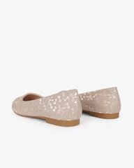 Giày Búp Bê Hạnh Dung Họa Tiết Nơ Giáng Sinh HD29202AY