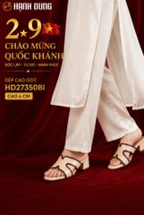 Dép Cao Gót Hạnh Dung Quai H HD27350BI