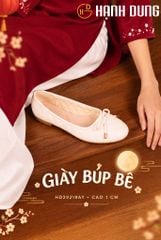 Giày Búp Bê Hạnh Dung Vuông Nơ HD29219AY