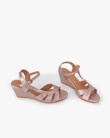 Sandal Đế Xuồng Hạnh Dung Nhiều Dây Nối Bên Vân Đá 6F HD02261AB