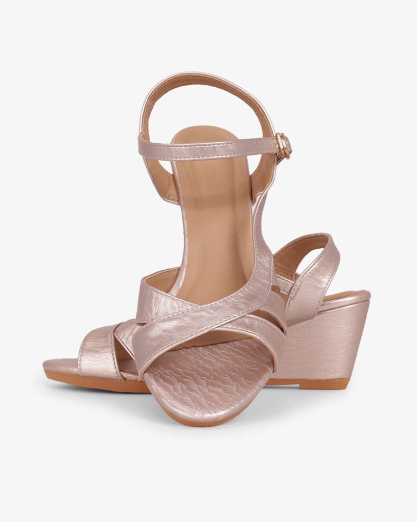 Sandal Đế Xuồng Hạnh Dung Nhiều Dây Nối Bên Vân Đá 6F HD02261AB