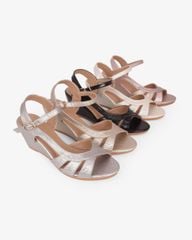 Sandal Đế Xuồng Hạnh Dung Nhiều Dây Nối Bên Vân Đá 6F HD02261AB