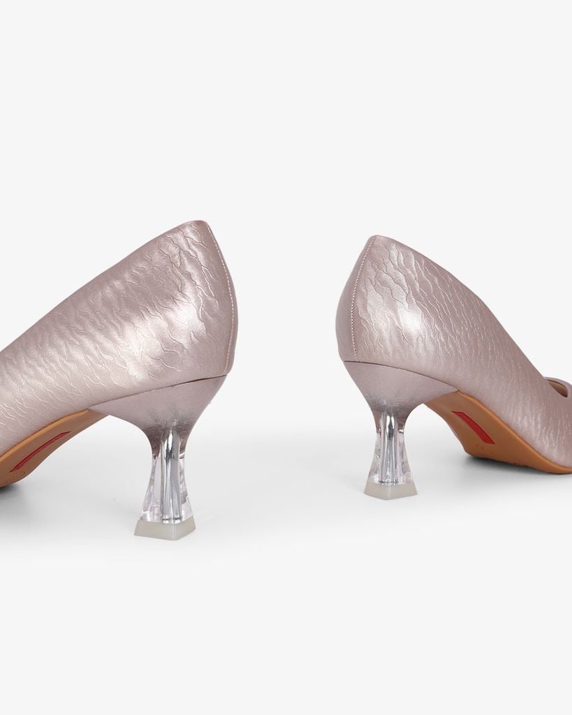 Giày Cao Gót Hạnh Dung Vân Đá Mũi Nhọn HD041069AD