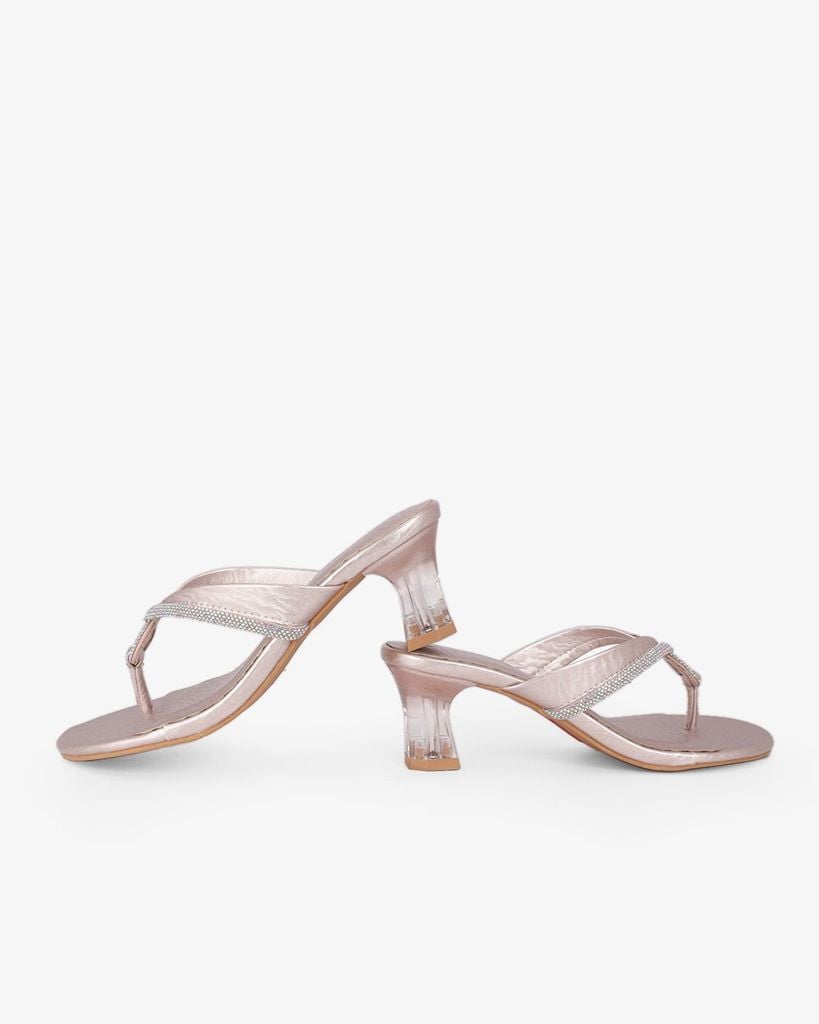 Dép Cao Gót Hạnh Dung Xỏ Ngón Xoàn Xoắn HD041099AD