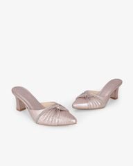 Dép Bít Mũi Hạnh Dung Quai Nơ Xoàn HD041100AD